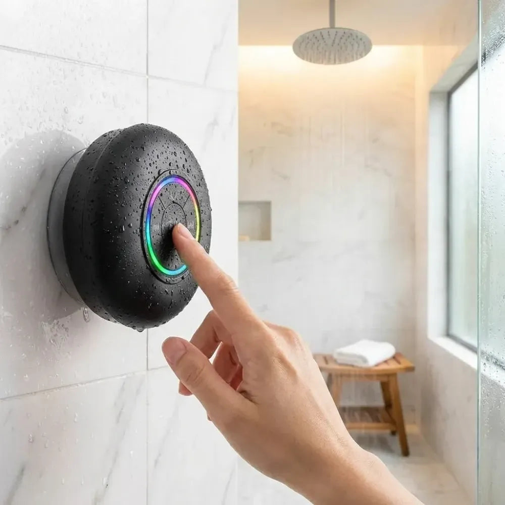 Led shower bluetooth speaker