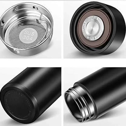 Led temperature display flask