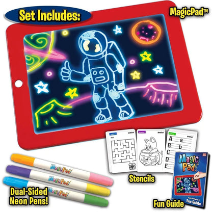 Light up led magic sketch pad