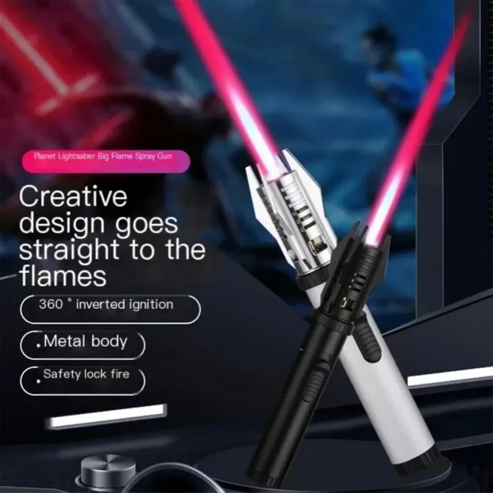 Lightsaber flame lighter