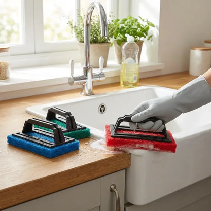 Lightweight handle scrubber brush - home & kitchen