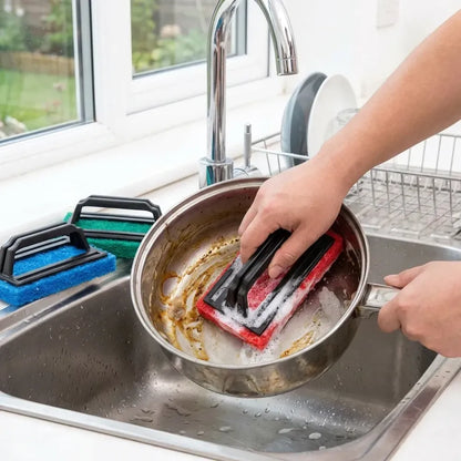 Lightweight handle scrubber brush - home & kitchen
