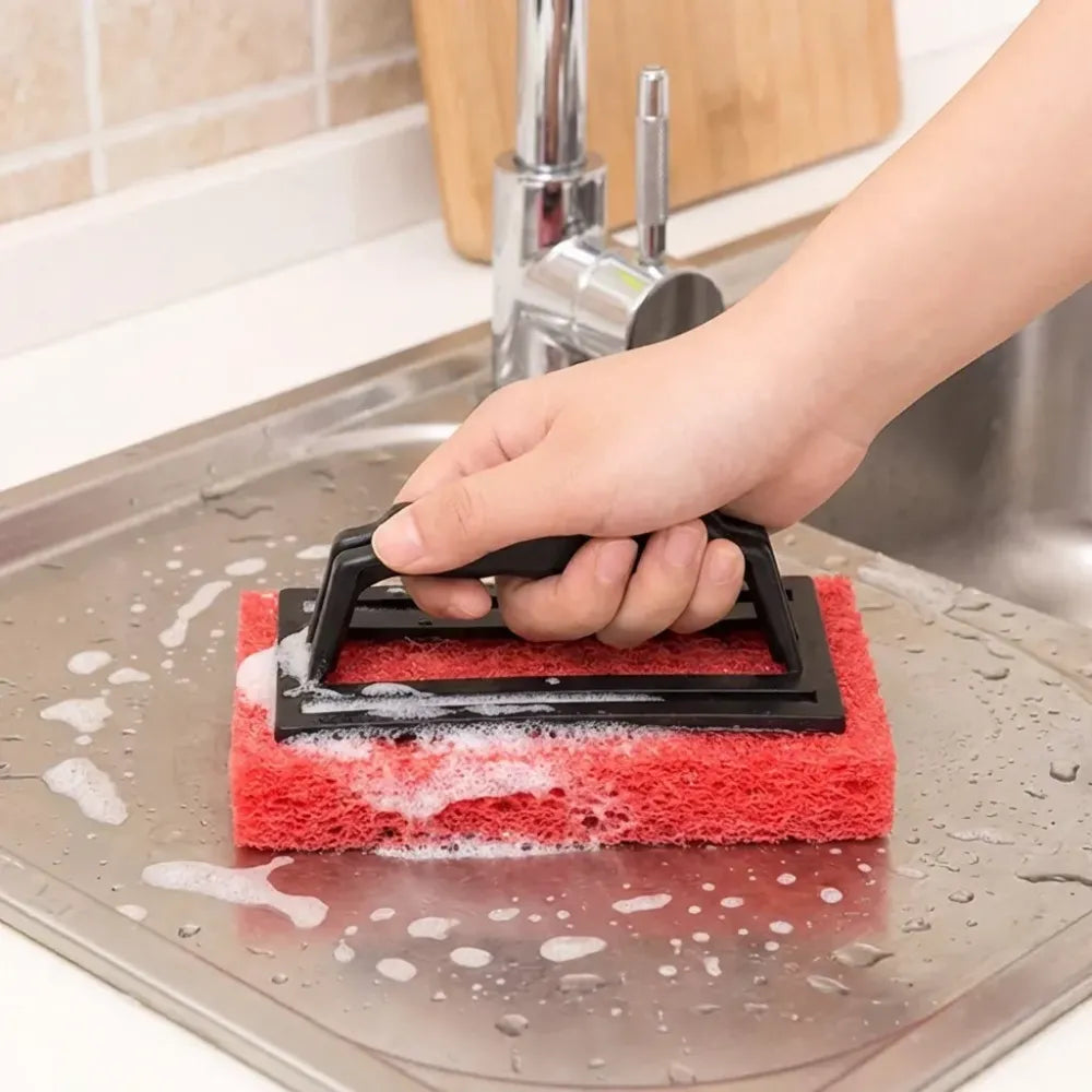Lightweight handle scrubber brush - home & kitchen