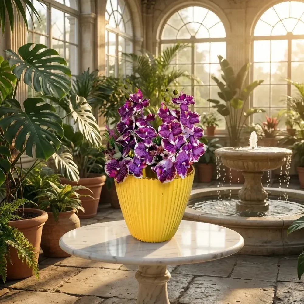 Lightweight plastic flower pot - home improvement