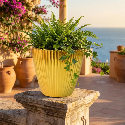 Lightweight plastic flower pot - home improvement