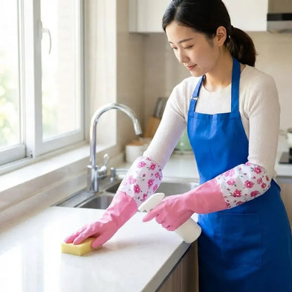 Lined cleaning gloves (1 pair) - home essentials