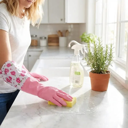 Lined cleaning gloves (1 pair) - home essentials