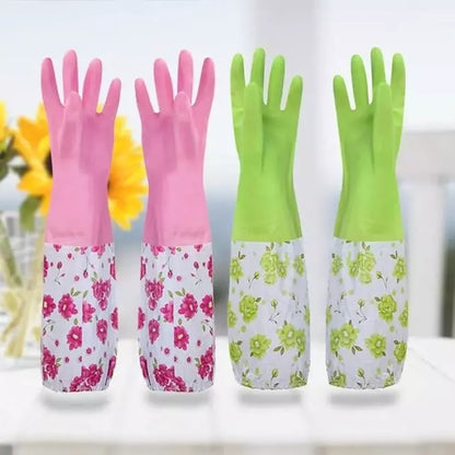 Lined cleaning gloves (1 pair) - home essentials