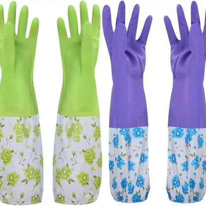 Lined cleaning gloves (1 pair) - home essentials
