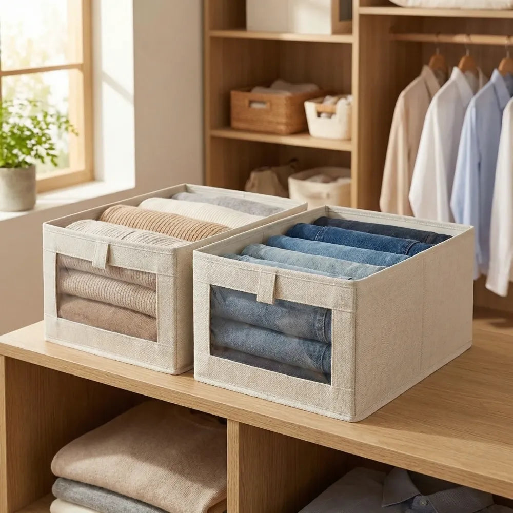 Linen storage box – pack of 2