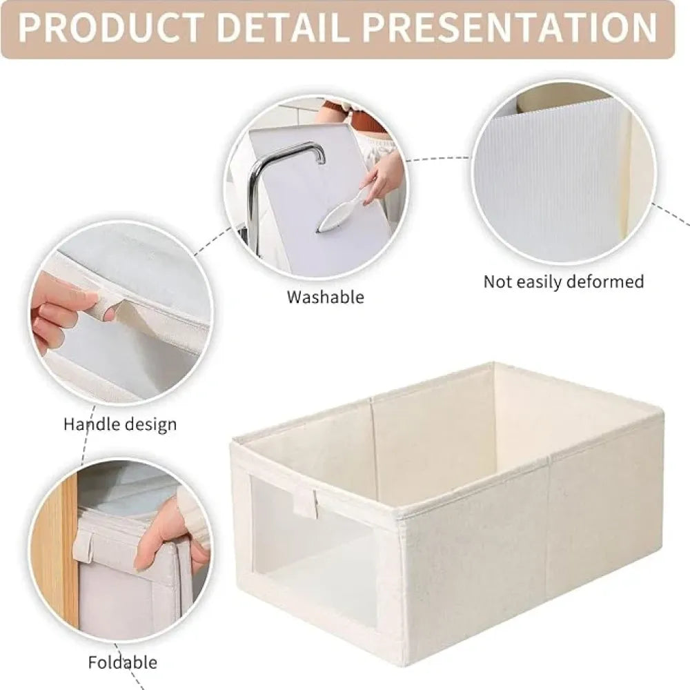 Linen storage box – pack of 2