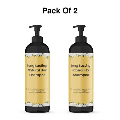 Long lasting natural hair dye shampoo 100ml (pack of 2)