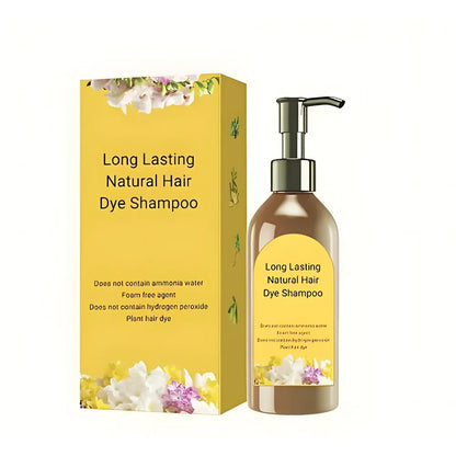Long lasting natural hair dye shampoo (pack of 2)