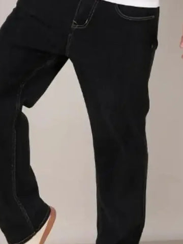 Loose Fit Black Jeans – Men