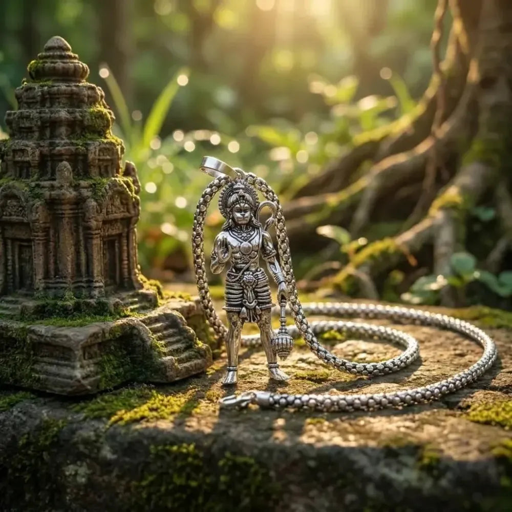 Lord hanuman pendant with chain