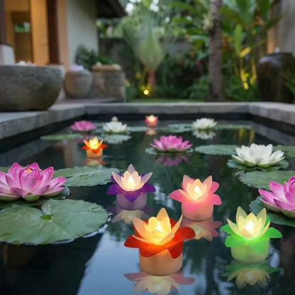 Lotus flower tealight candles - home improvement
