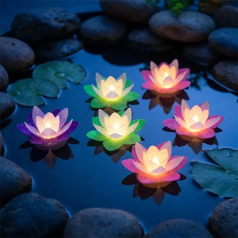 Lotus flower tealight candles - home improvement