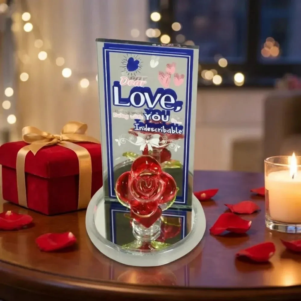 Lovely rose love showpiece – 1 pc - home improvement