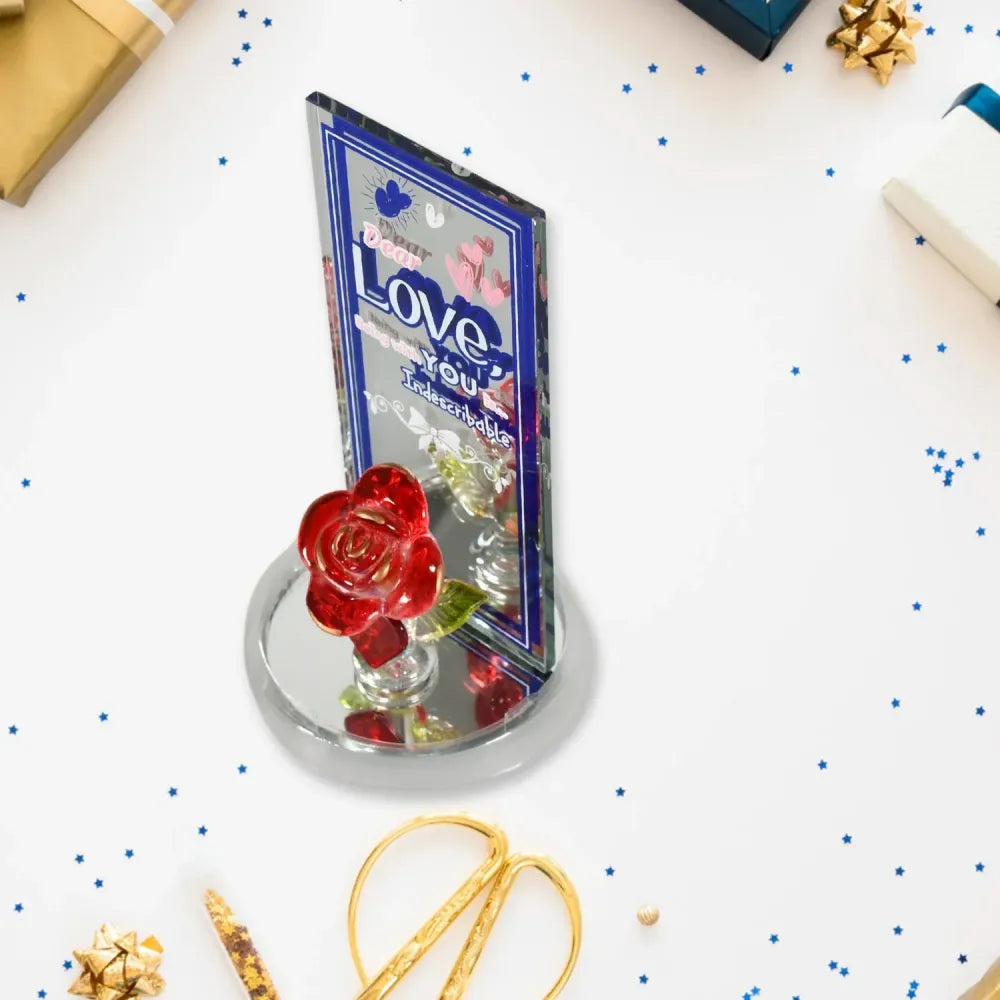 Lovely rose love showpiece – 1 pc