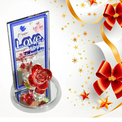 Lovely rose love showpiece – 1 pc - home improvement