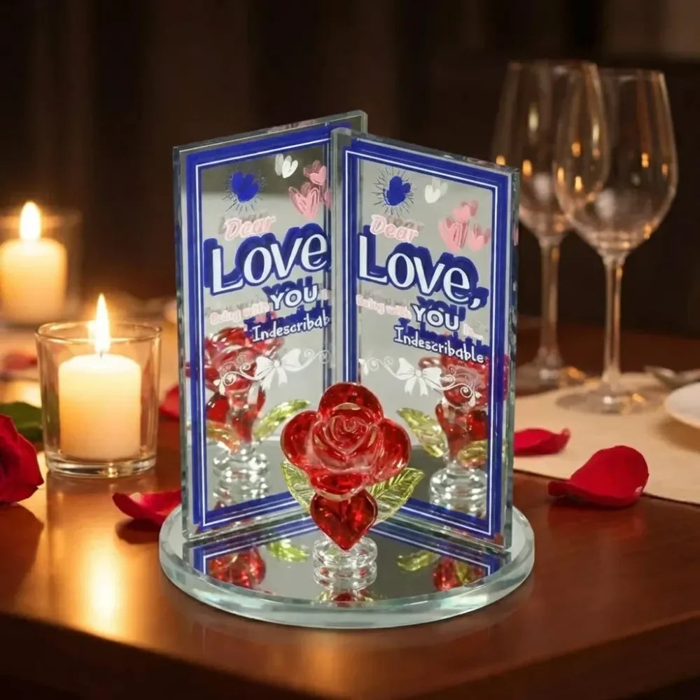 Lovely rose love showpiece – 1 pc - home improvement