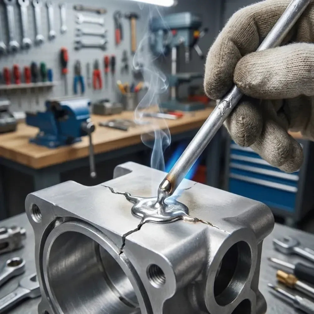Low temperature repair welding rods