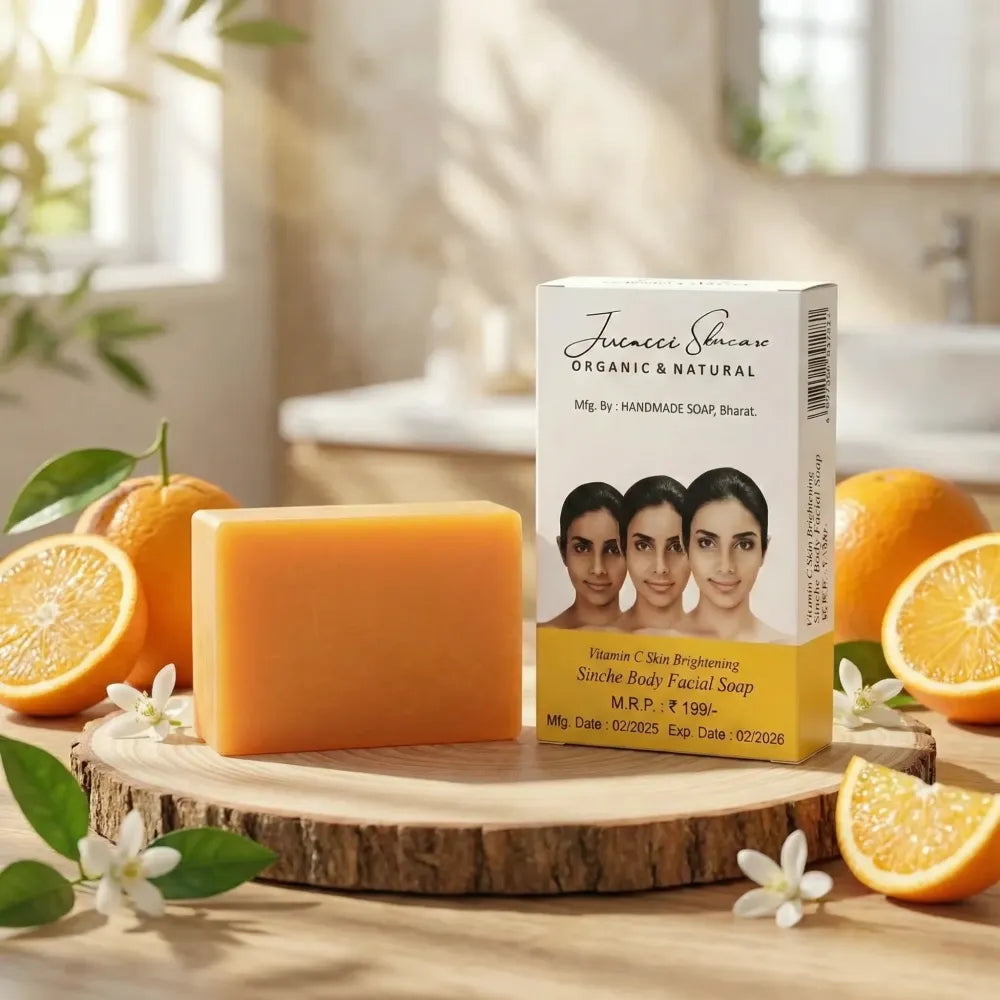 Lucacci sinche kojic skin whitening facial body soap for women & men - 100 g