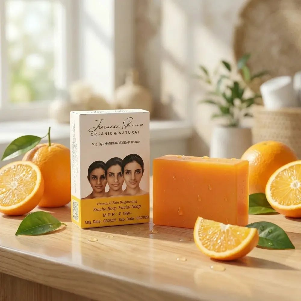 Lucacci sinche kojic skin whitening facial body soap for women & men - 100 g