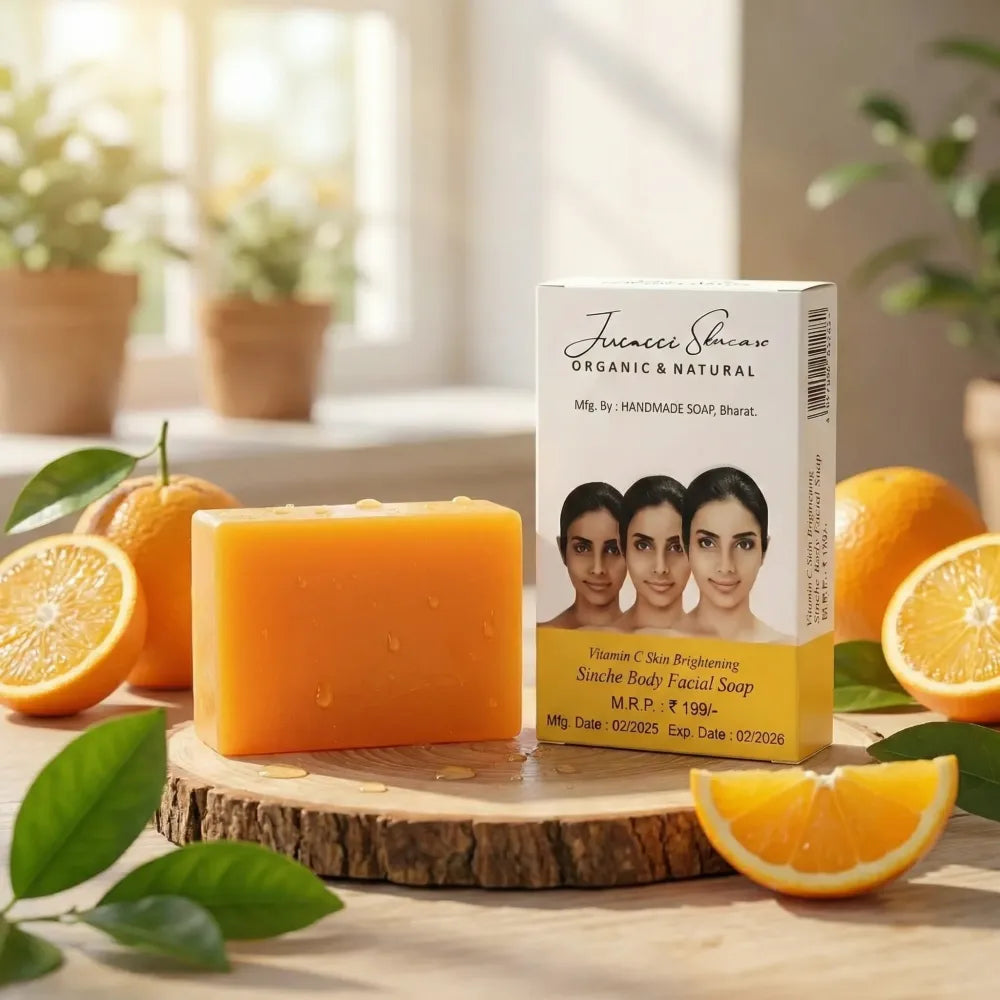 Lucacci sinche kojic skin whitening facial body soap for women & men - 100 g