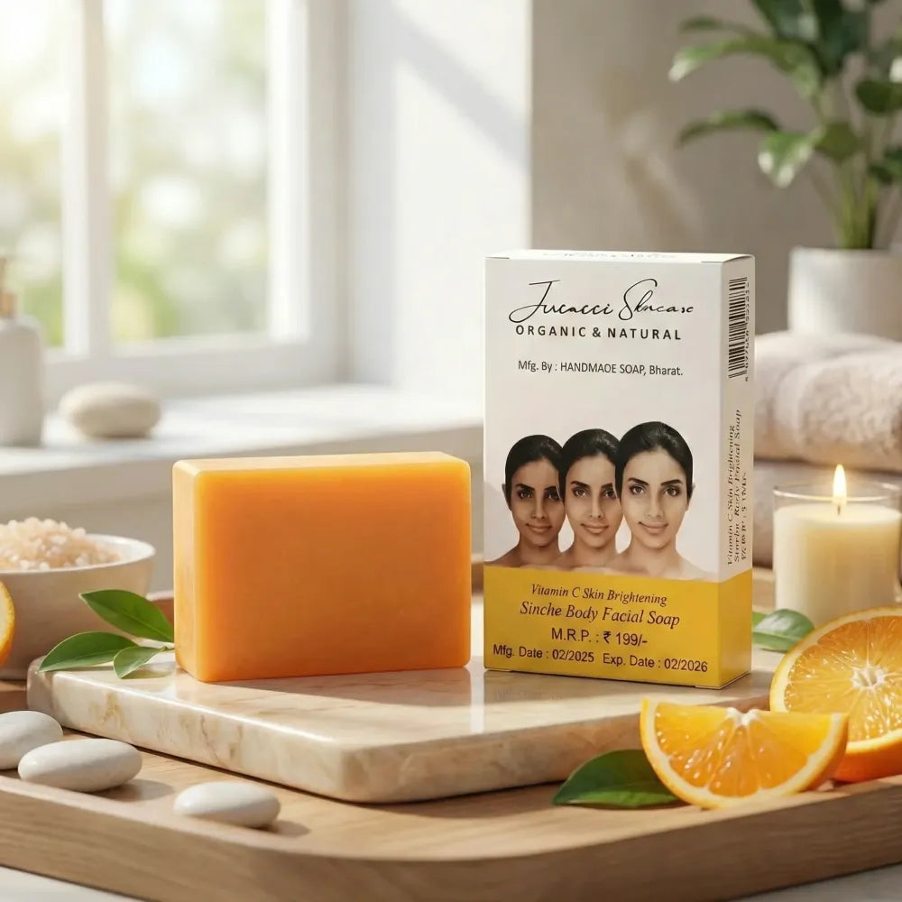 Lucacci sinche kojic skin whitening facial body soap for women & men - 100 g