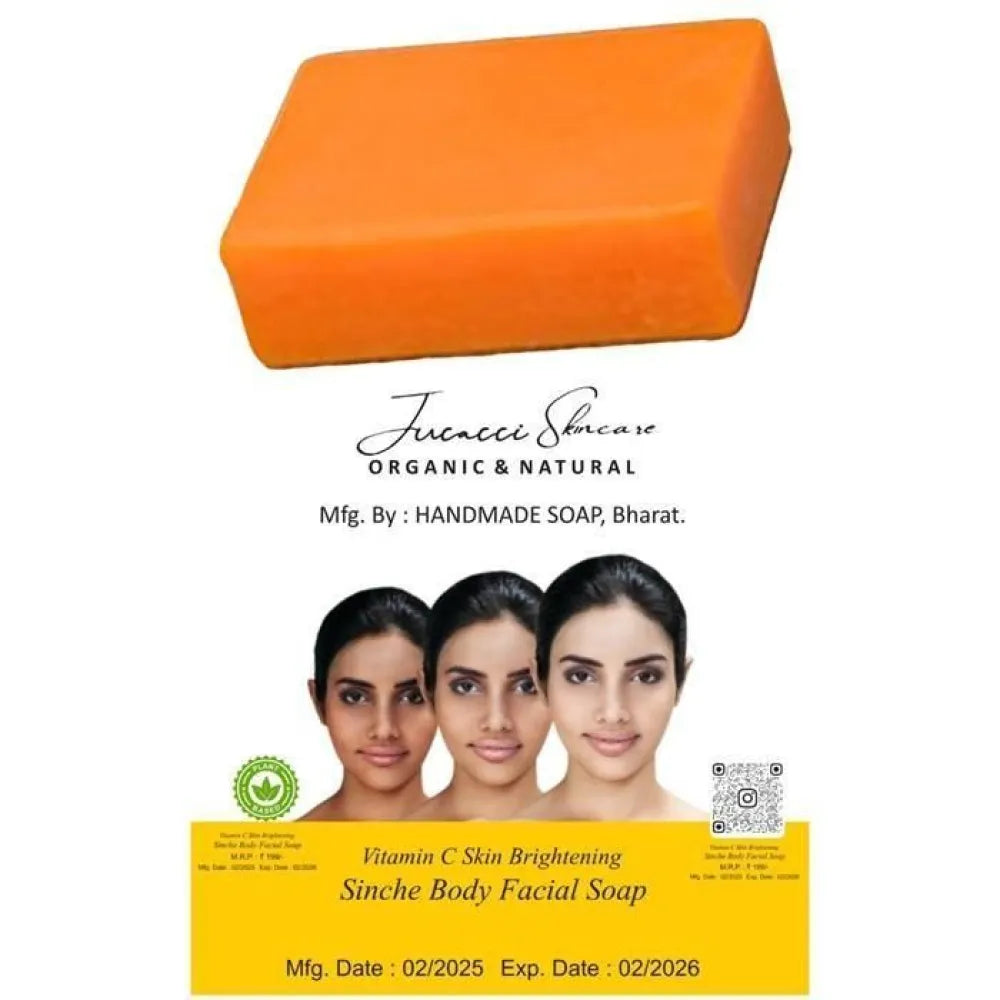 Lucacci sinche kojic skin whitening facial body soap for women & men - 100 g