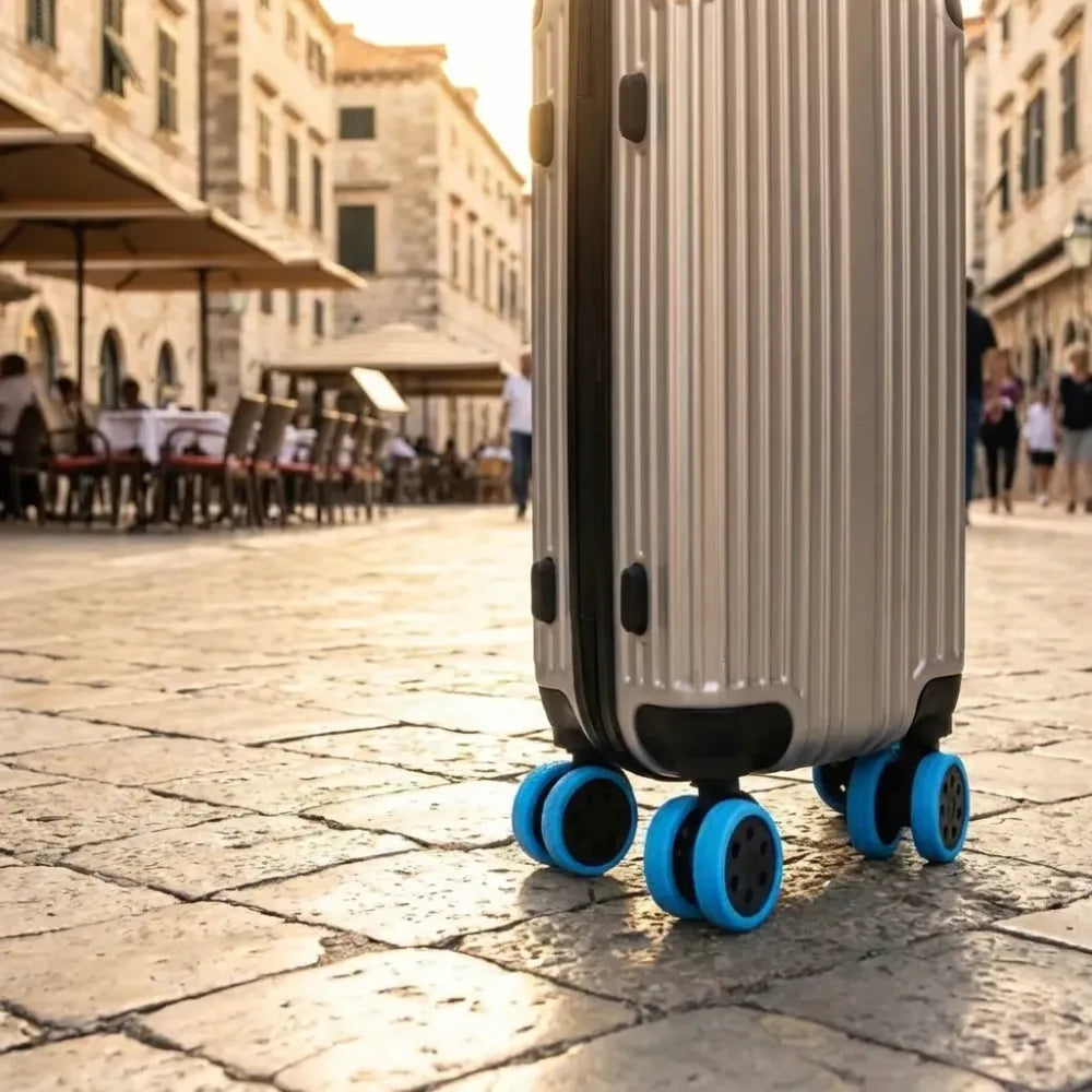 Luggage compartment wheel protection cover (pack of 8)