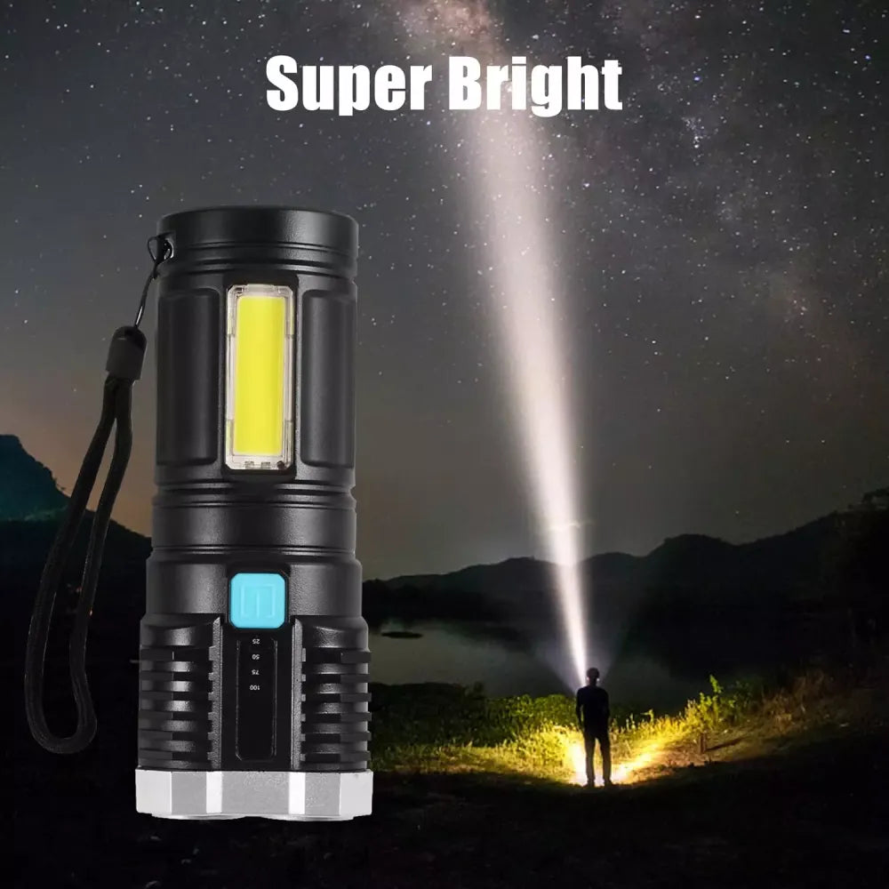 Lumen rechargeable flashlight