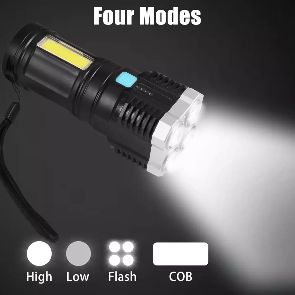 Lumen rechargeable flashlight