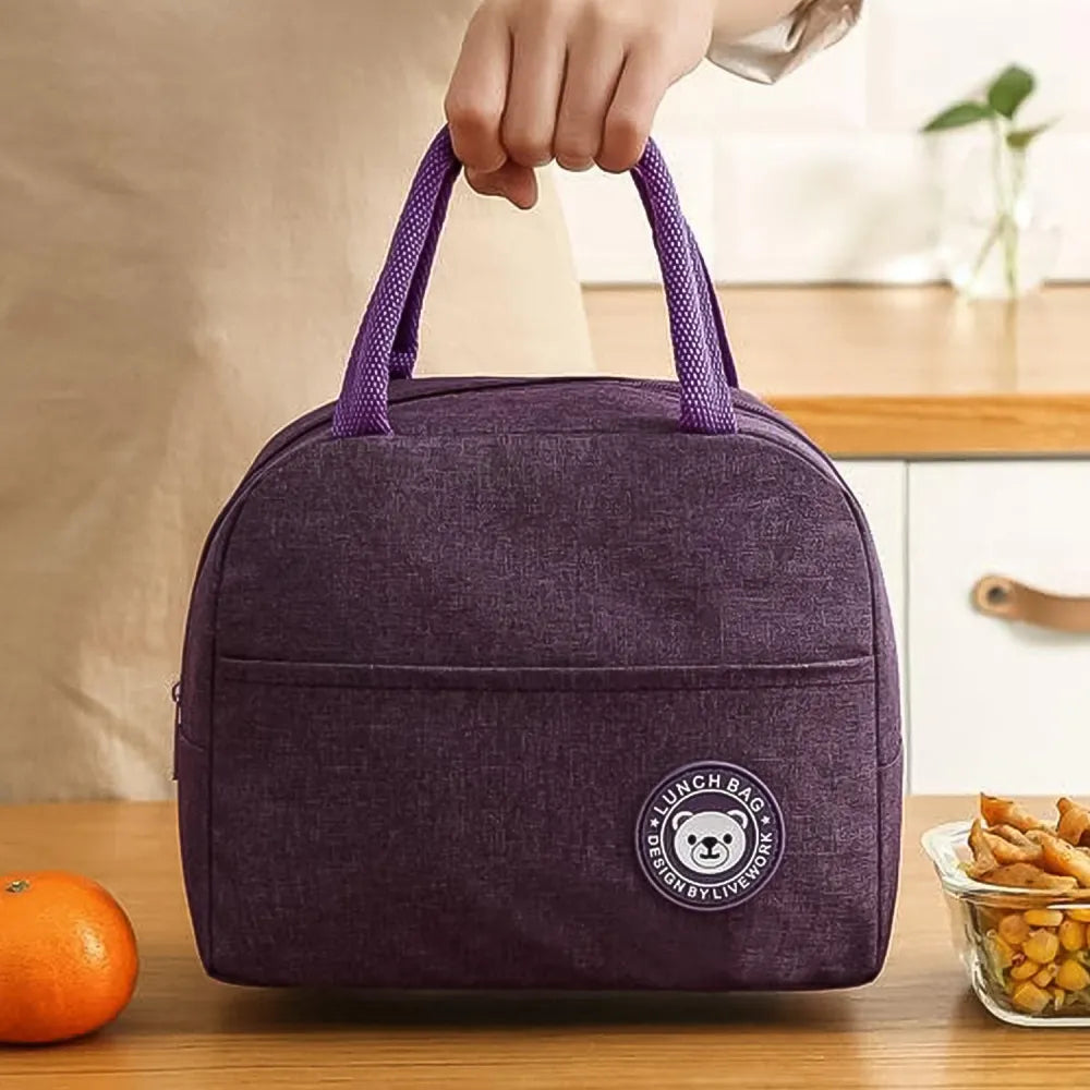 Lunch box bag for women men insulated with zipper (1 pc) - home & kitchen