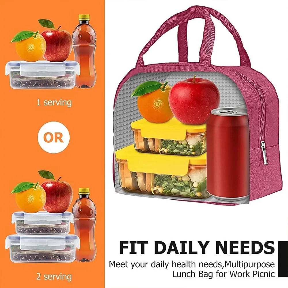 Lunch box bag for women men insulated with zipper (1 pc) - home & kitchen