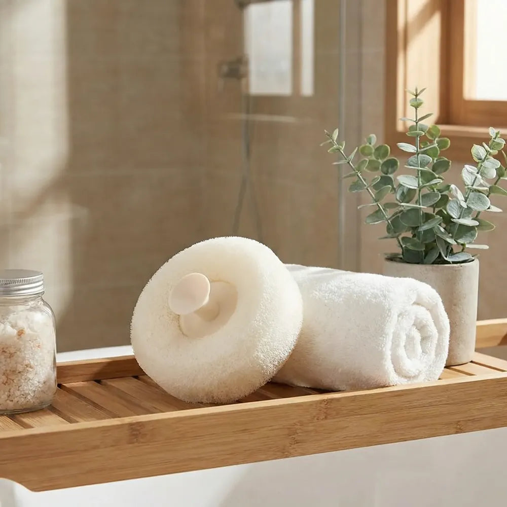Luxury exfoliating bath sponge - home improvement