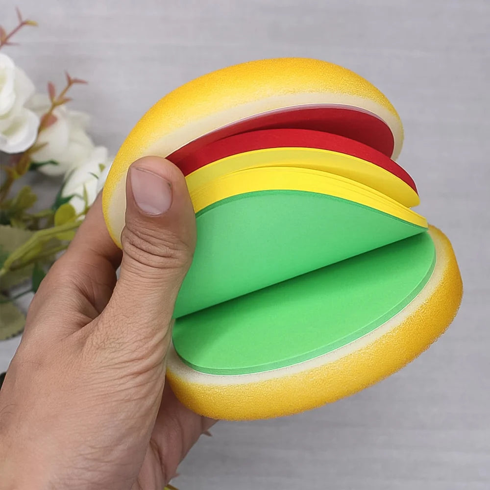 Burger-Shaped Memo Notepad