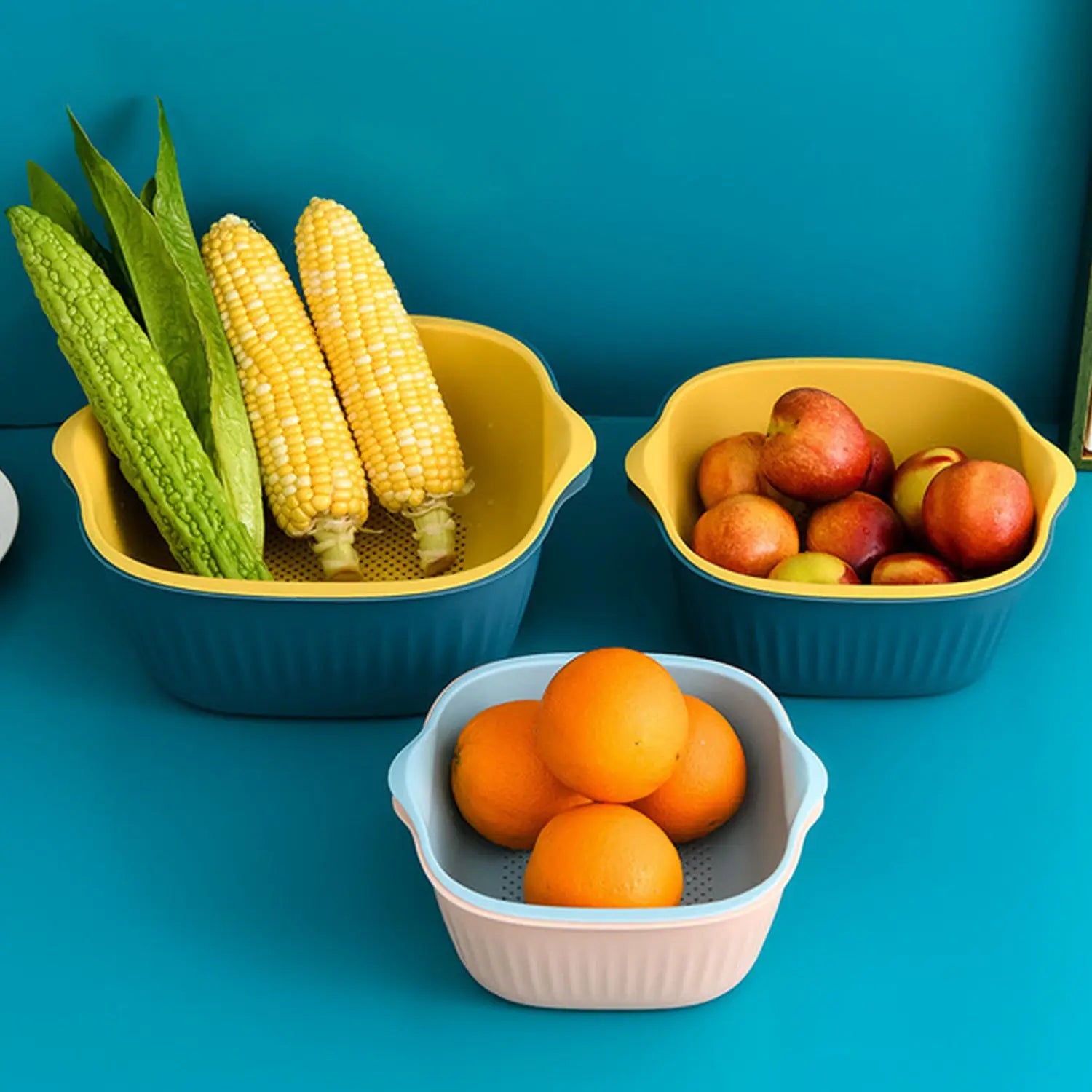 Multipurpose kitchen strainer bowl