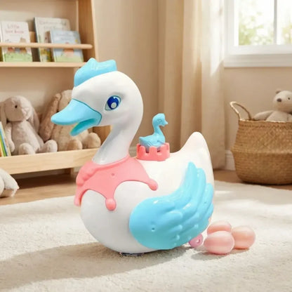 Magic egg-laying swan toy