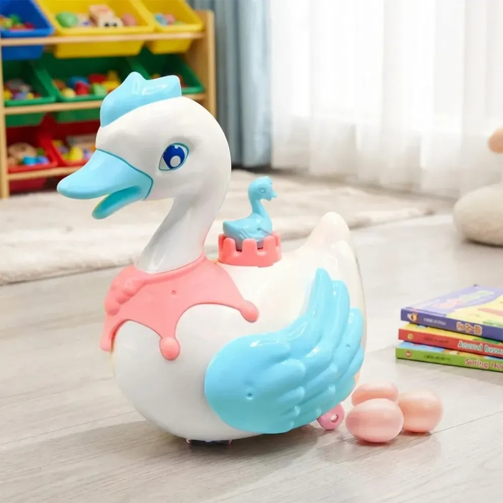 Magic egg-laying swan toy