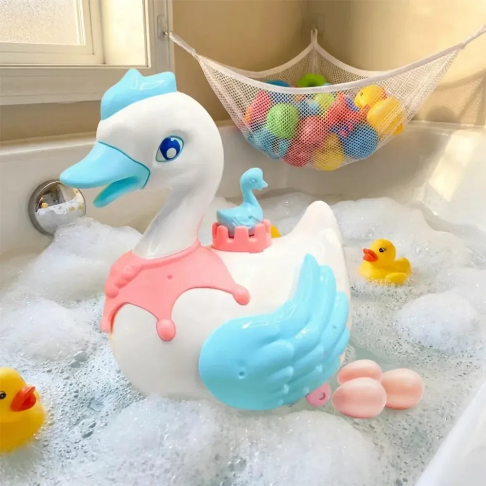 Magic egg-laying swan toy