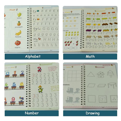 Magic reusable writing copybook - office