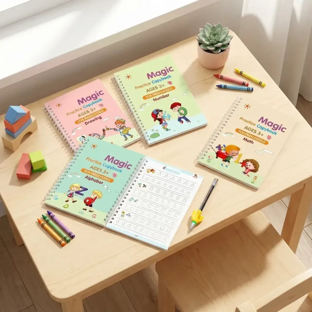 Magic reusable writing kit