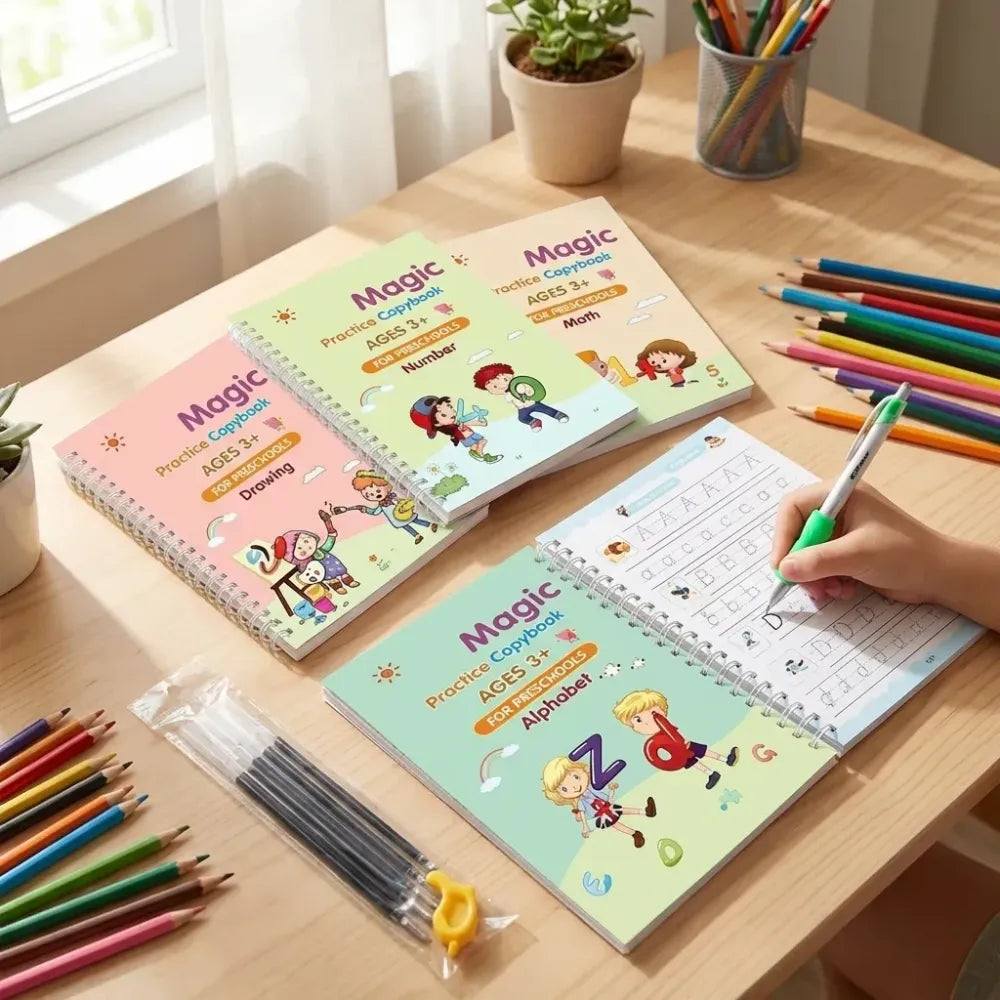Magic reusable writing kit