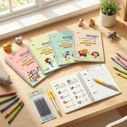 Magic reusable writing kit
