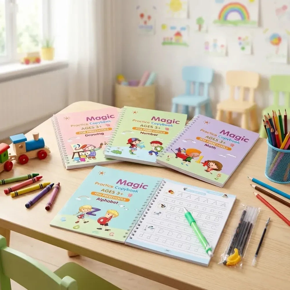 Magic reusable writing kit