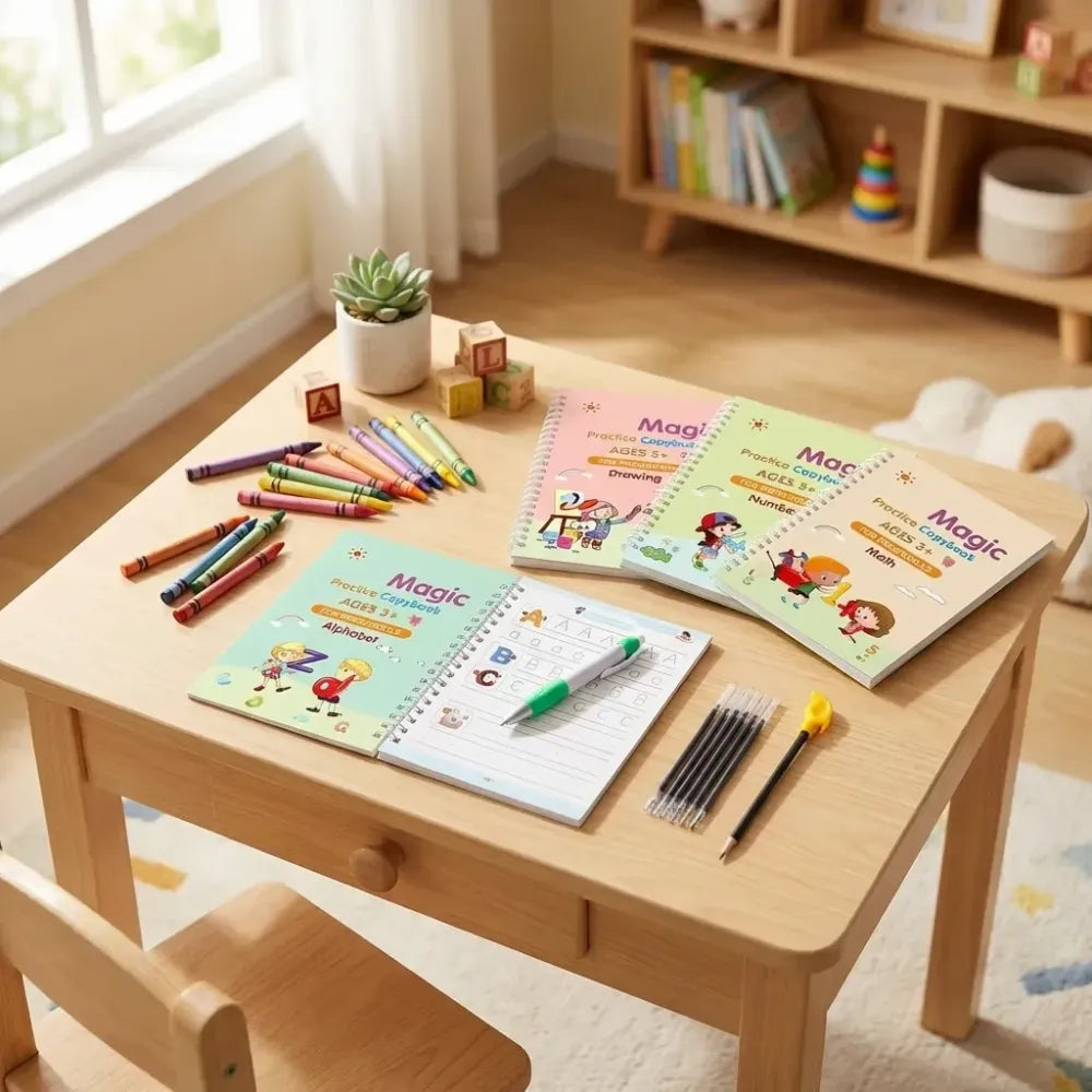 Magic reusable writing kit