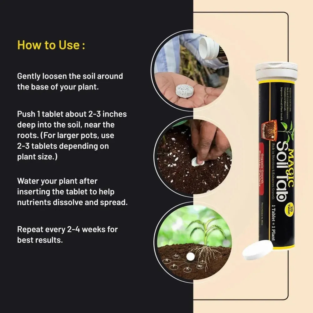 Magic soil grow tablets - gardening