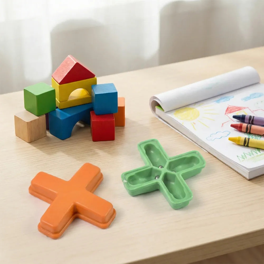 Magic toys cross tricks puzzle (1 pc mix color design)